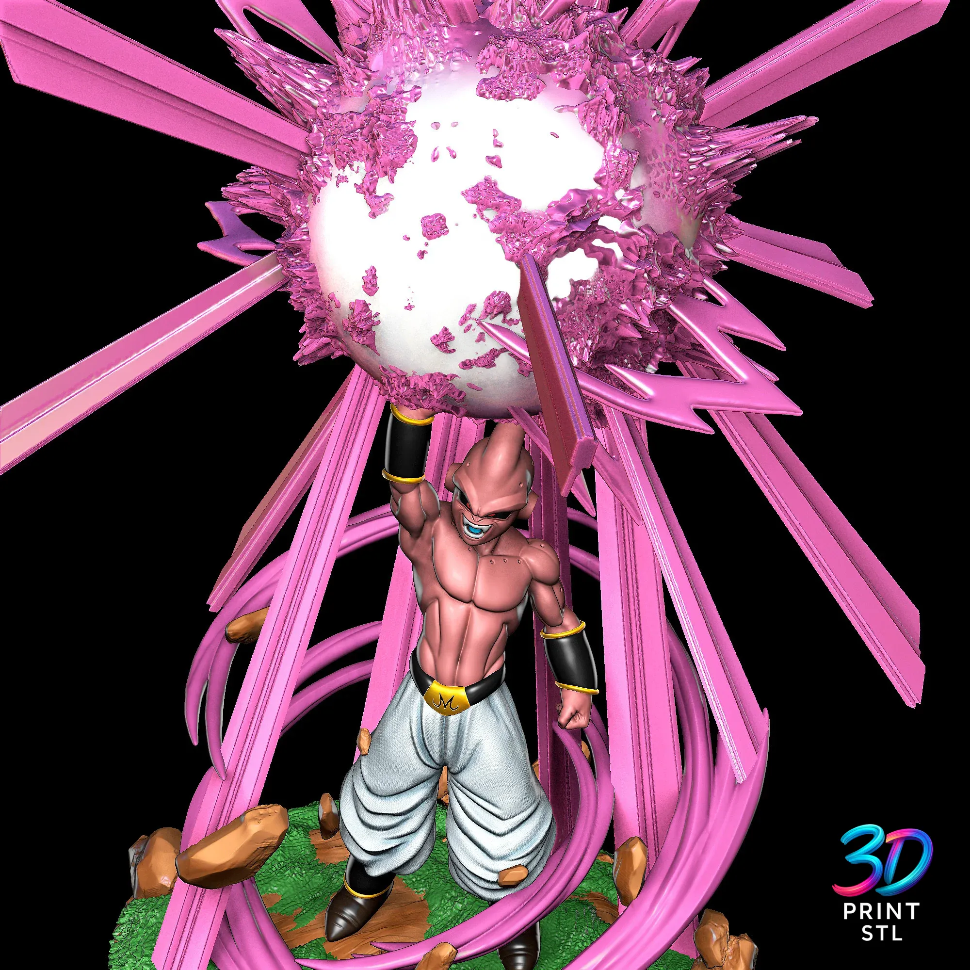 Kid Buu Figure Dragon Ball Z | STL File for 3D Printing - Image 4