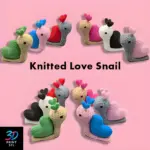 Knitted Love Snail | 3D Print File | STL