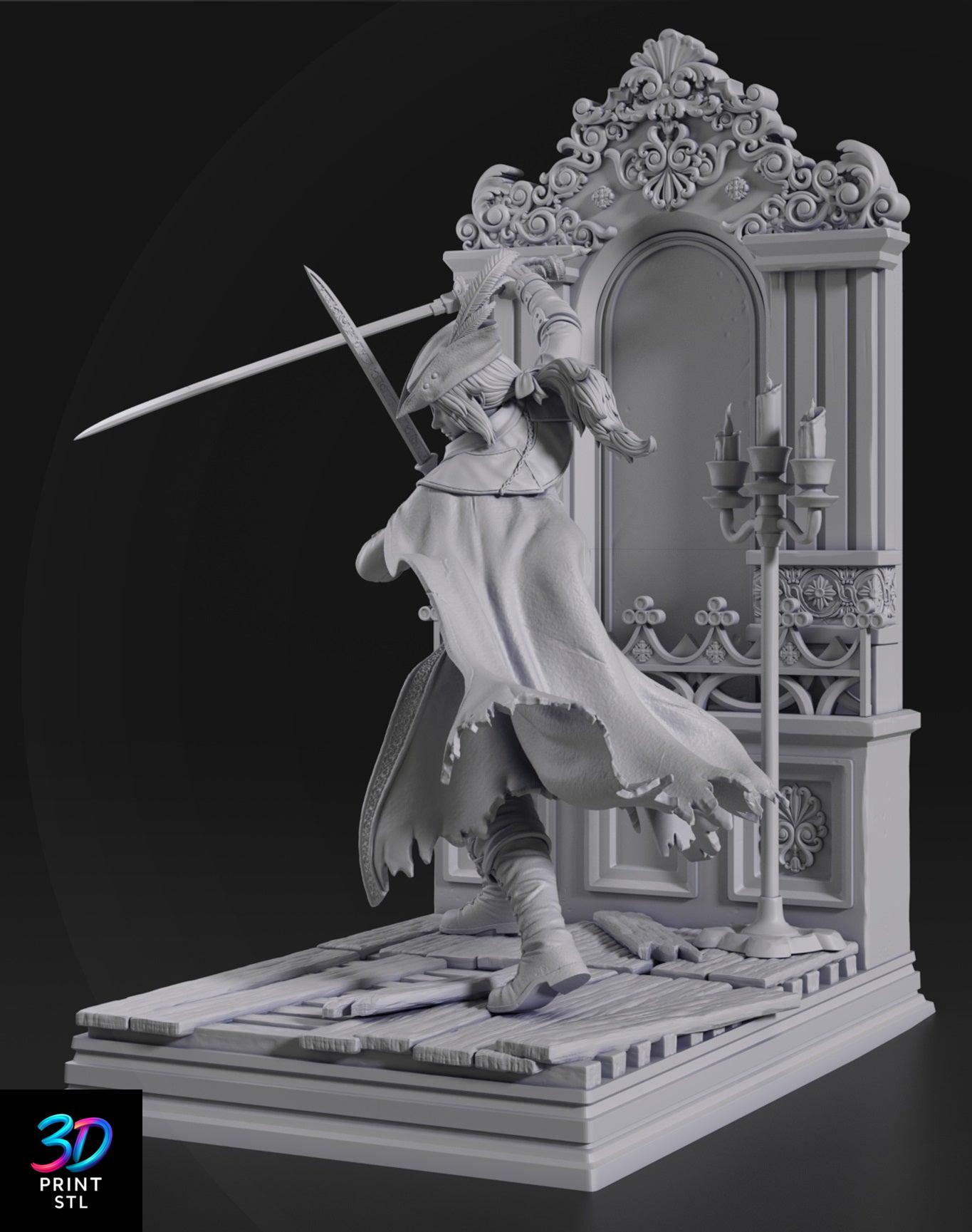 Lady Maria Figure Bloodborne | 3D Print Model | STL