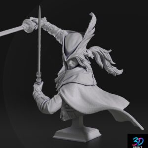 Lady Maria STL Bloodborne STL File 3D Printing Digital Game Figure STL File 0138 2