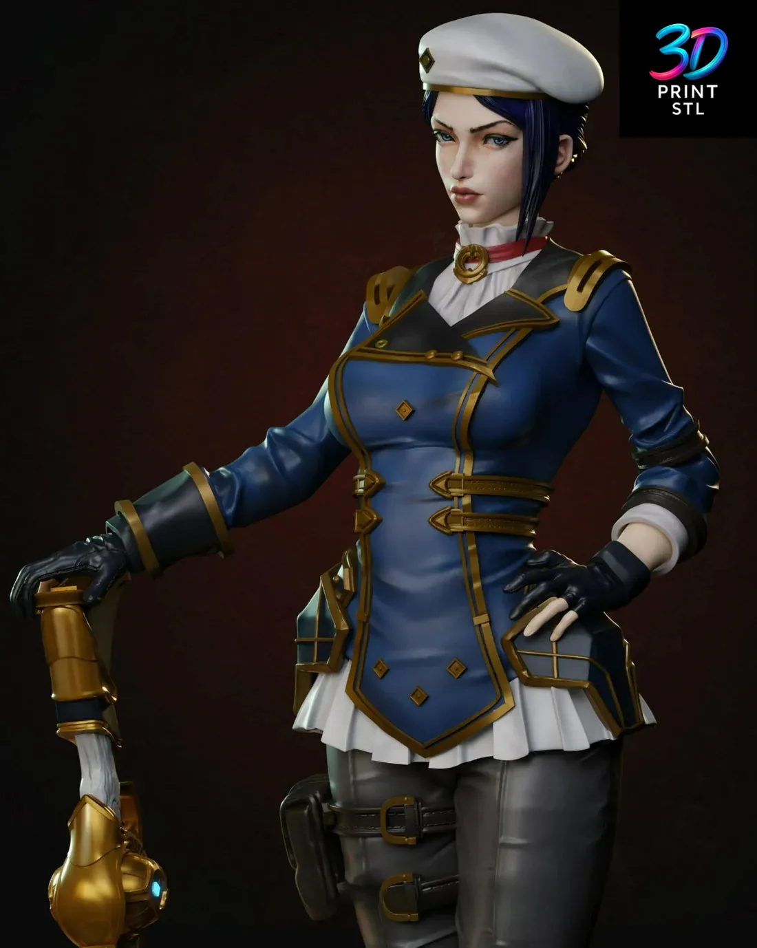 Caitlyn League of Legends | 3D Print File | STL