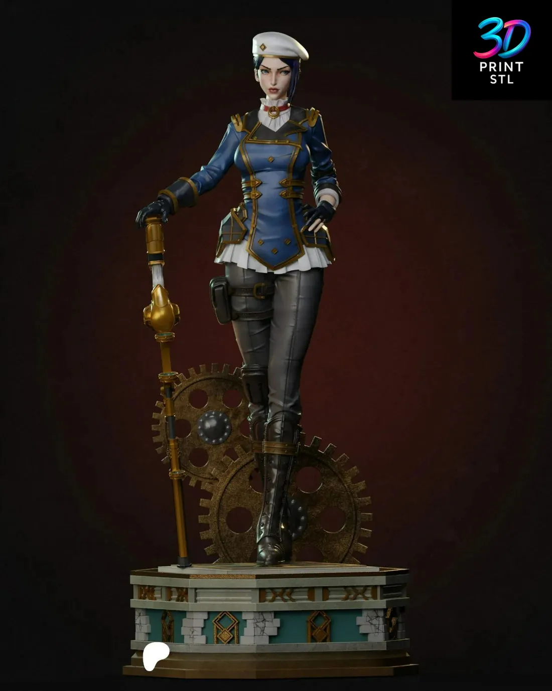 Caitlyn League of Legends | 3D Print File | STL - Image 3