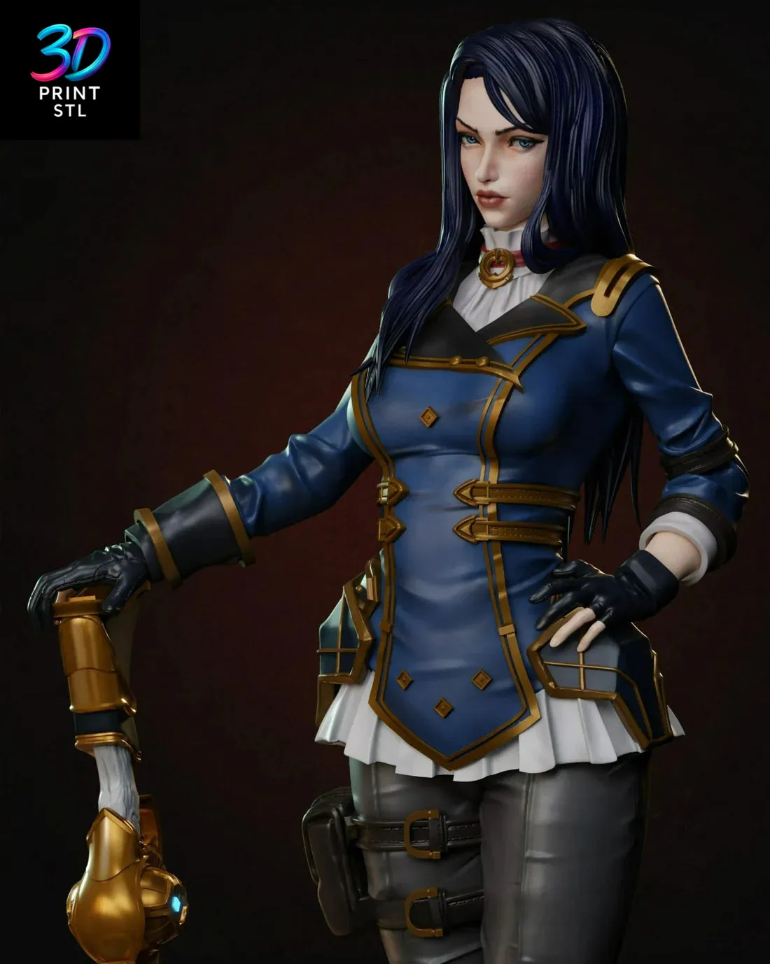 Caitlyn League of Legends | 3D Print File | STL - Image 7