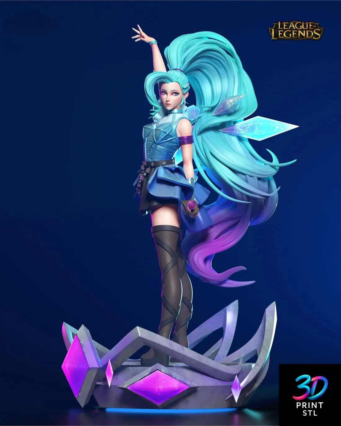 Seraphine League of Legends | 3D Print File | STL
