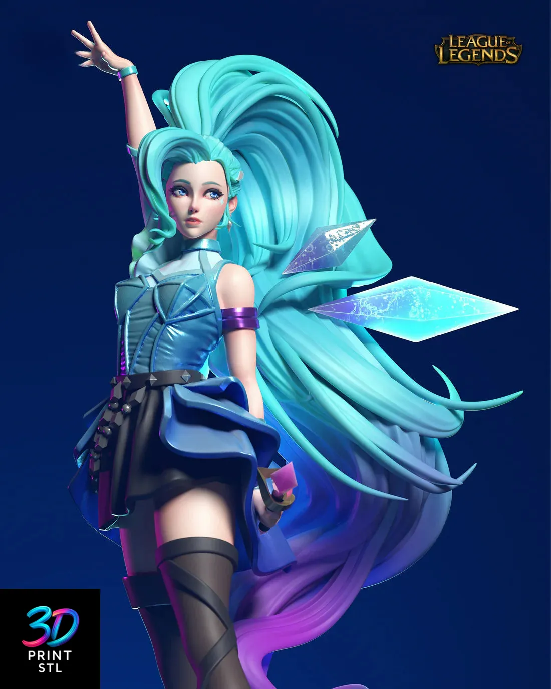 Seraphine League of Legends | 3D Print File | STL - Image 5