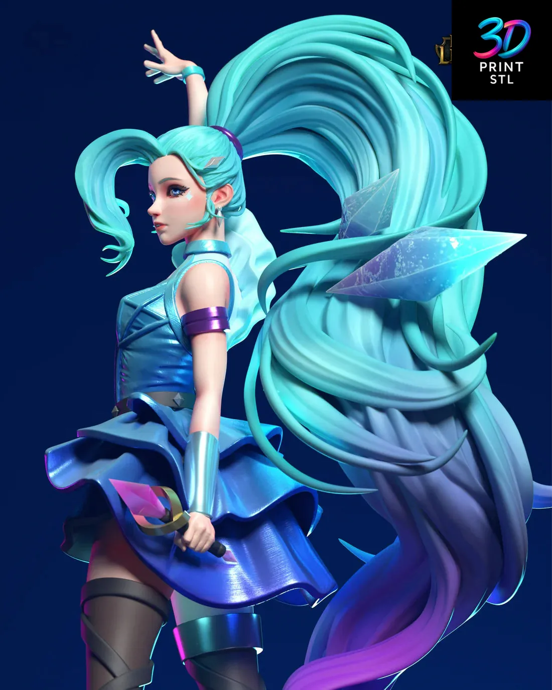 Seraphine League of Legends | 3D Print File | STL - Image 6