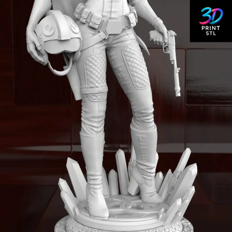 Leia Figure Star Wars | 3D Print Model | STL - Image 6
