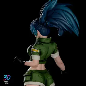 Leona Heidern The King of Fighters | 3D Print Model | STL
