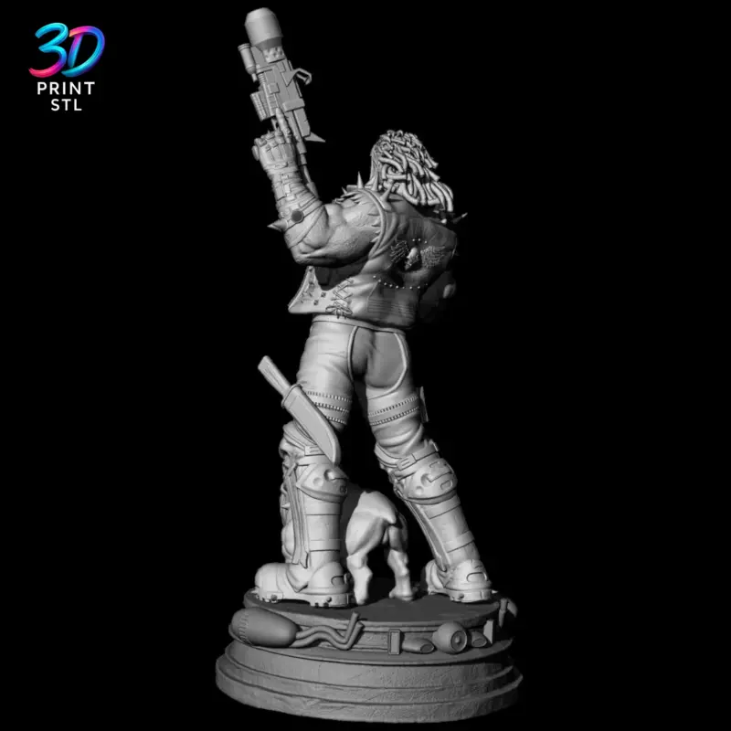 Lobo & Dawg Figure DC Comics | STL File for 3D Printing - Image 5