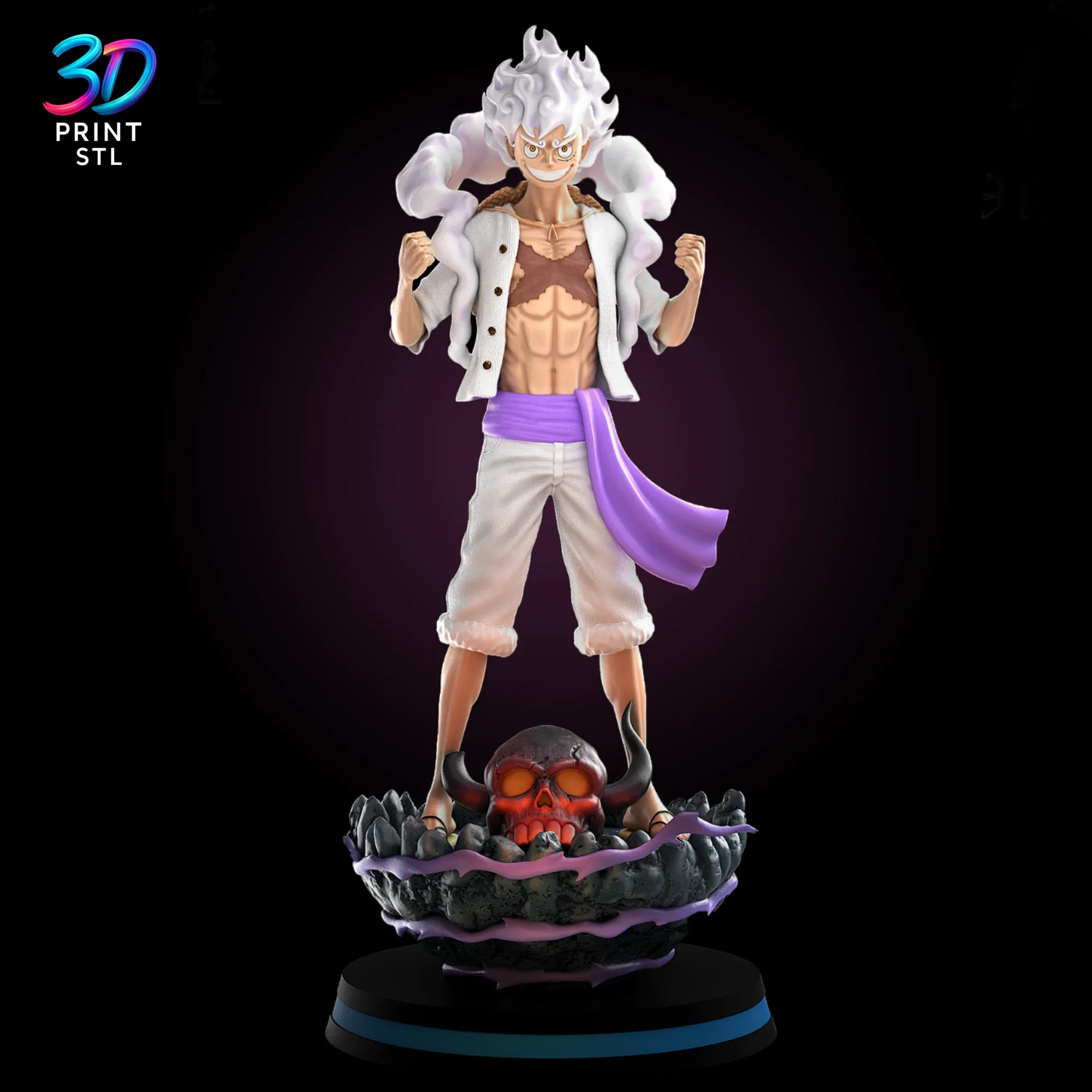 Luffy Gear 5 Figure One Piece | STL File for 3D Printing