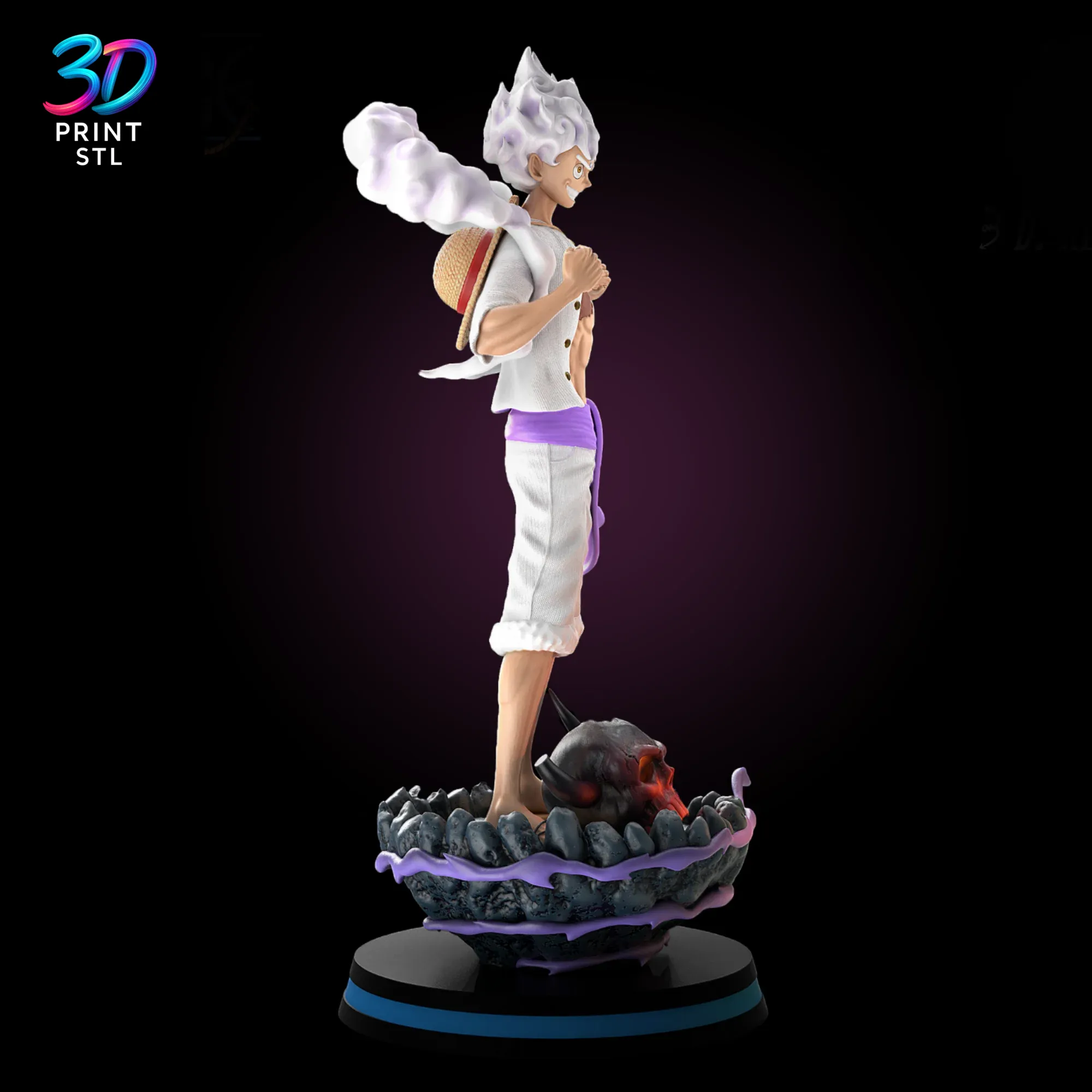 Luffy Gear 5 Figure One Piece | STL File for 3D Printing - Image 2