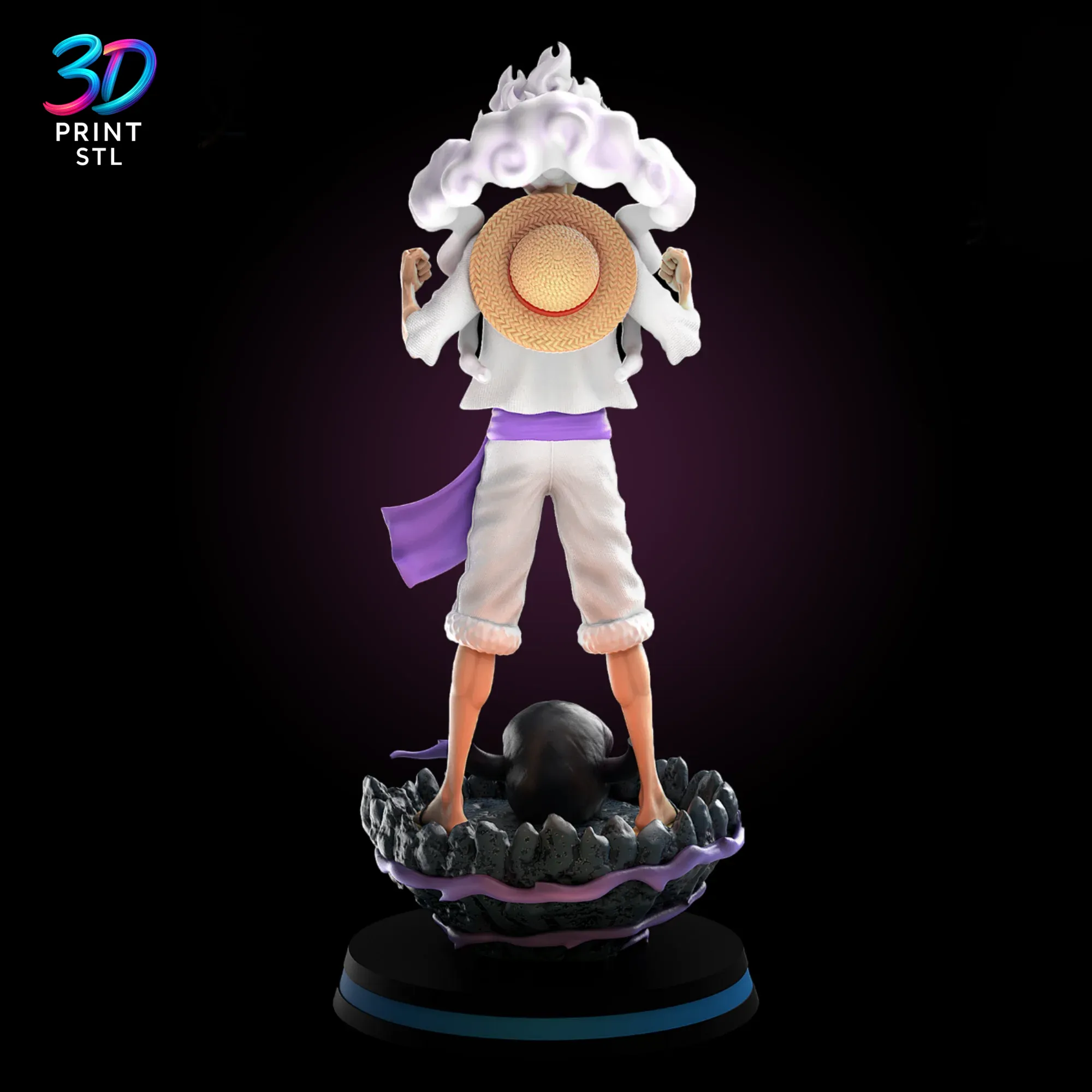 Luffy Gear 5 Figure One Piece | STL File for 3D Printing - Image 3
