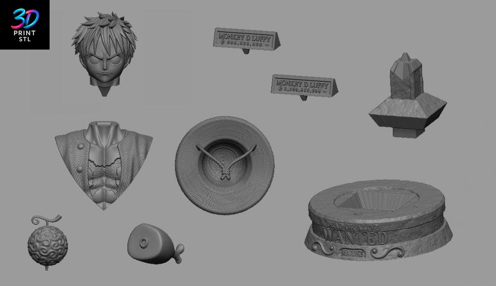Luffy Gear Second Figure | One Piece STL 3D Print Model - Image 3