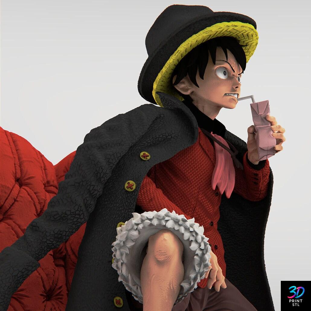 Luffy Gum‑Gum Gatling Diorama – One Piece 3D Print STL - Image 5