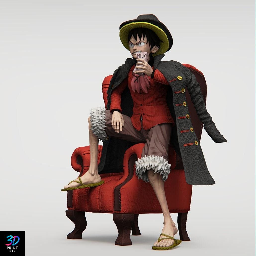 Luffy Gum‑Gum Gatling Diorama – One Piece 3D Print STL - Image 4