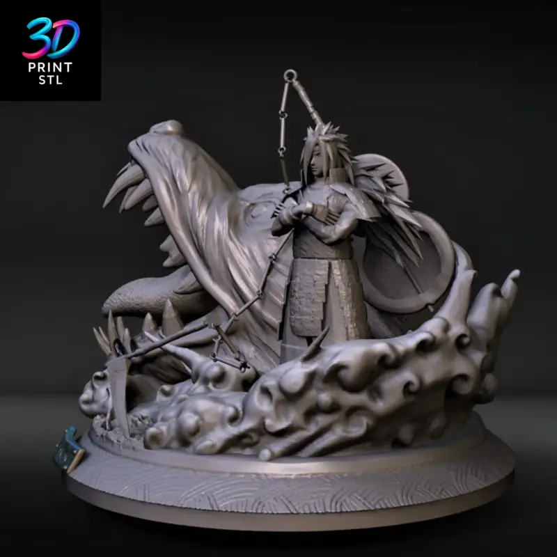Madara Uchiha & Kurama Diorama Naruto | 3D Print Model | STL - Image 3