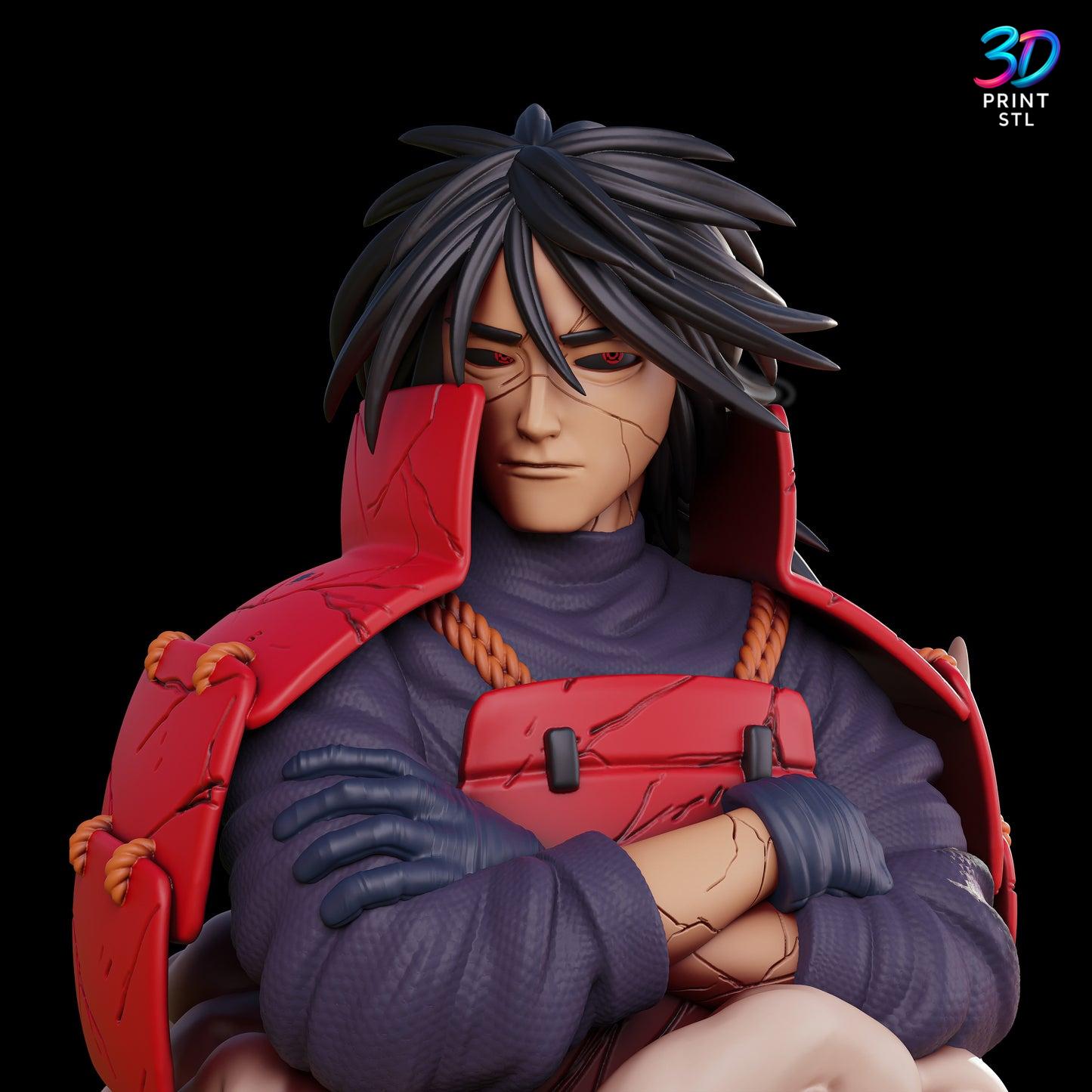Madara Uchiha Bust Naruto | STL File for 3D Printing