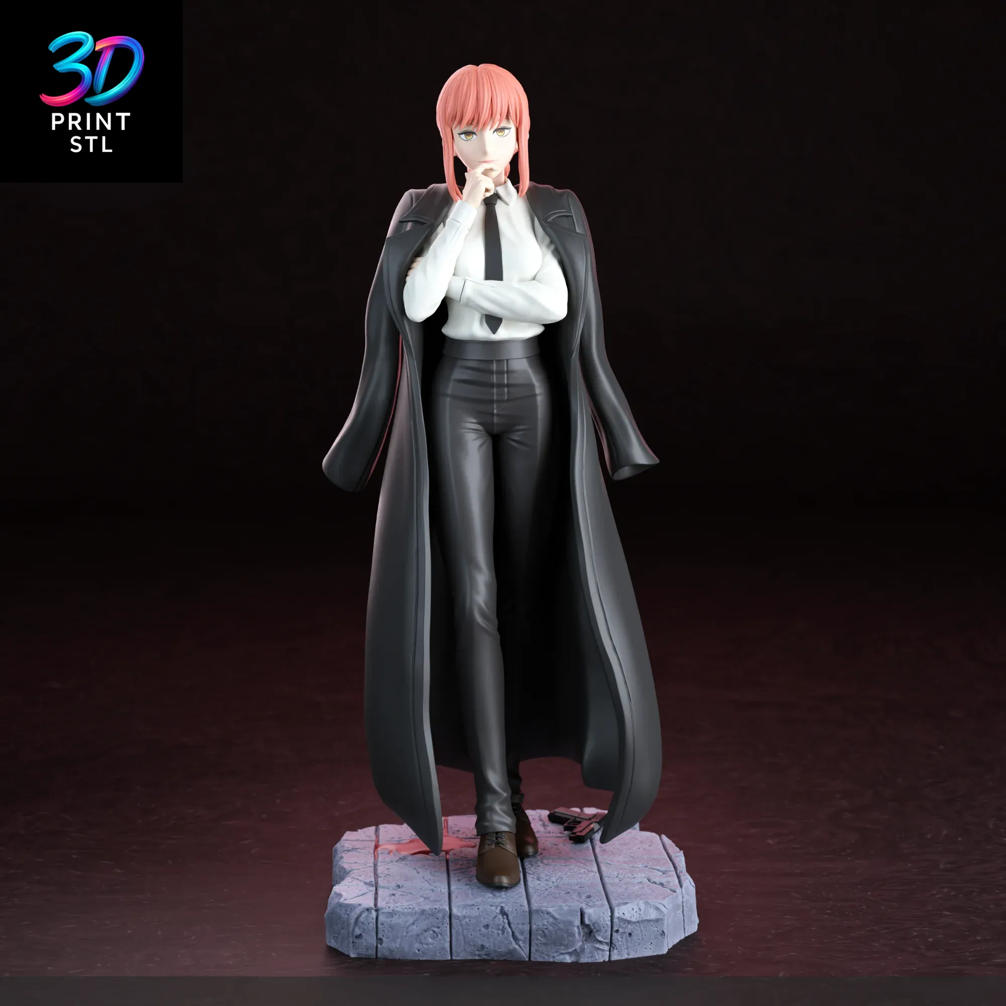 Makima Figure Chainsaw Man | STL File for 3D Printing