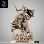 Mandalorian on Blurrg Figure Star Wars | 3D Print Model | STL