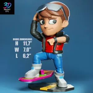 Marty McFly Chibi Back to the Future | STL for 3D Printers