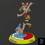May and Mudkip Pokémon | 3D Print File | STL