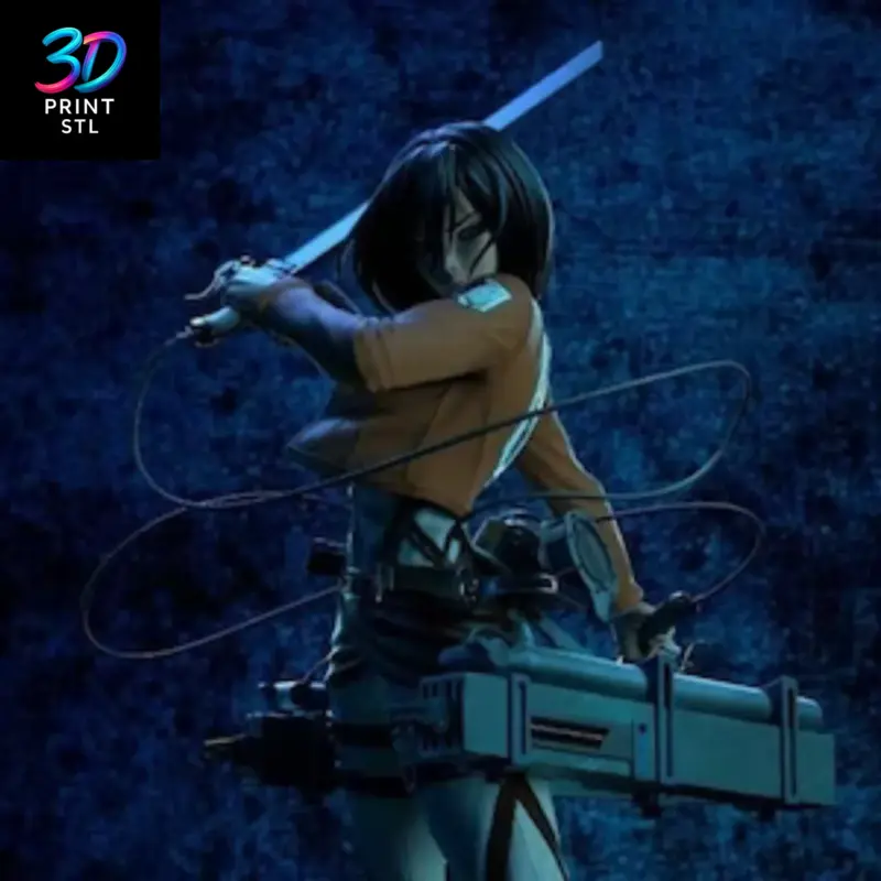 Mikasa Ackerman Attack on Titan | 3D Print Model | STL - Image 3