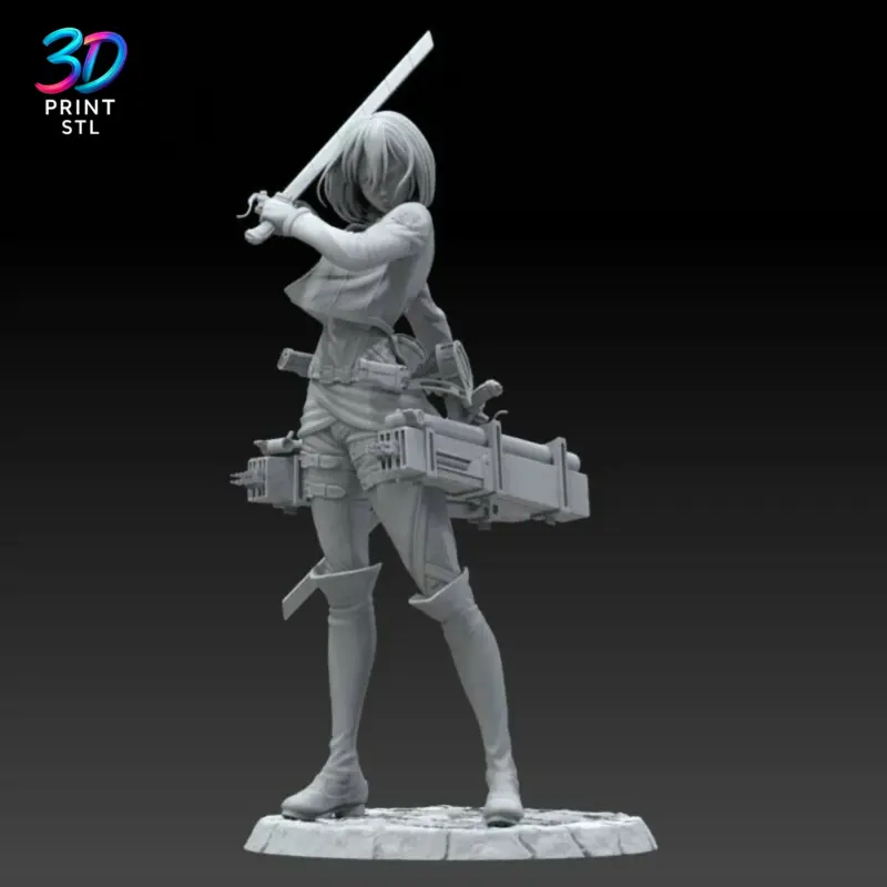 Mikasa Ackerman Attack on Titan | 3D Print Model | STL - Image 5
