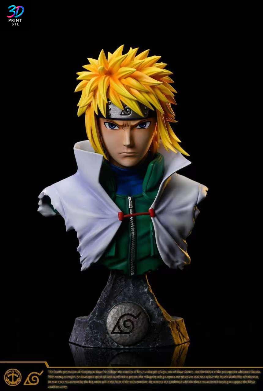 Minato Namikaze Bust Naruto | STL for 3D Printers