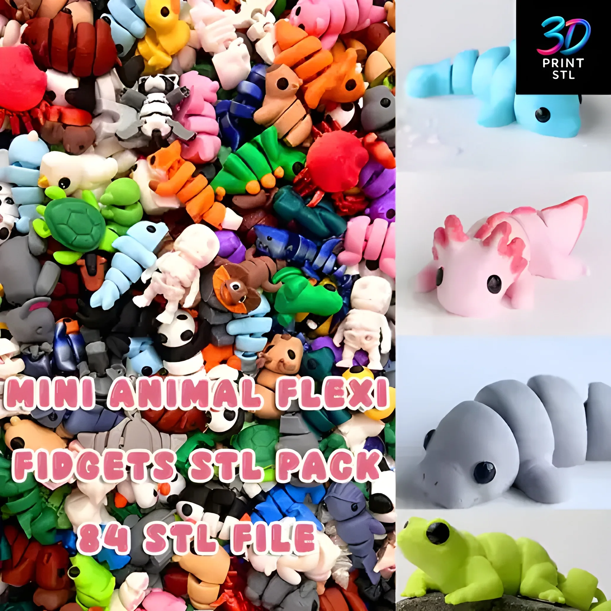 Mini Animals Pack | STL for 3D Printers