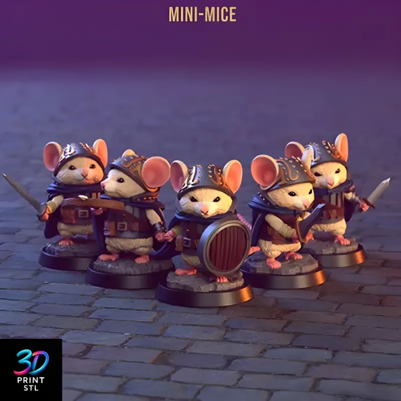 Mini Mice | 3D Print File | STL - Image 4