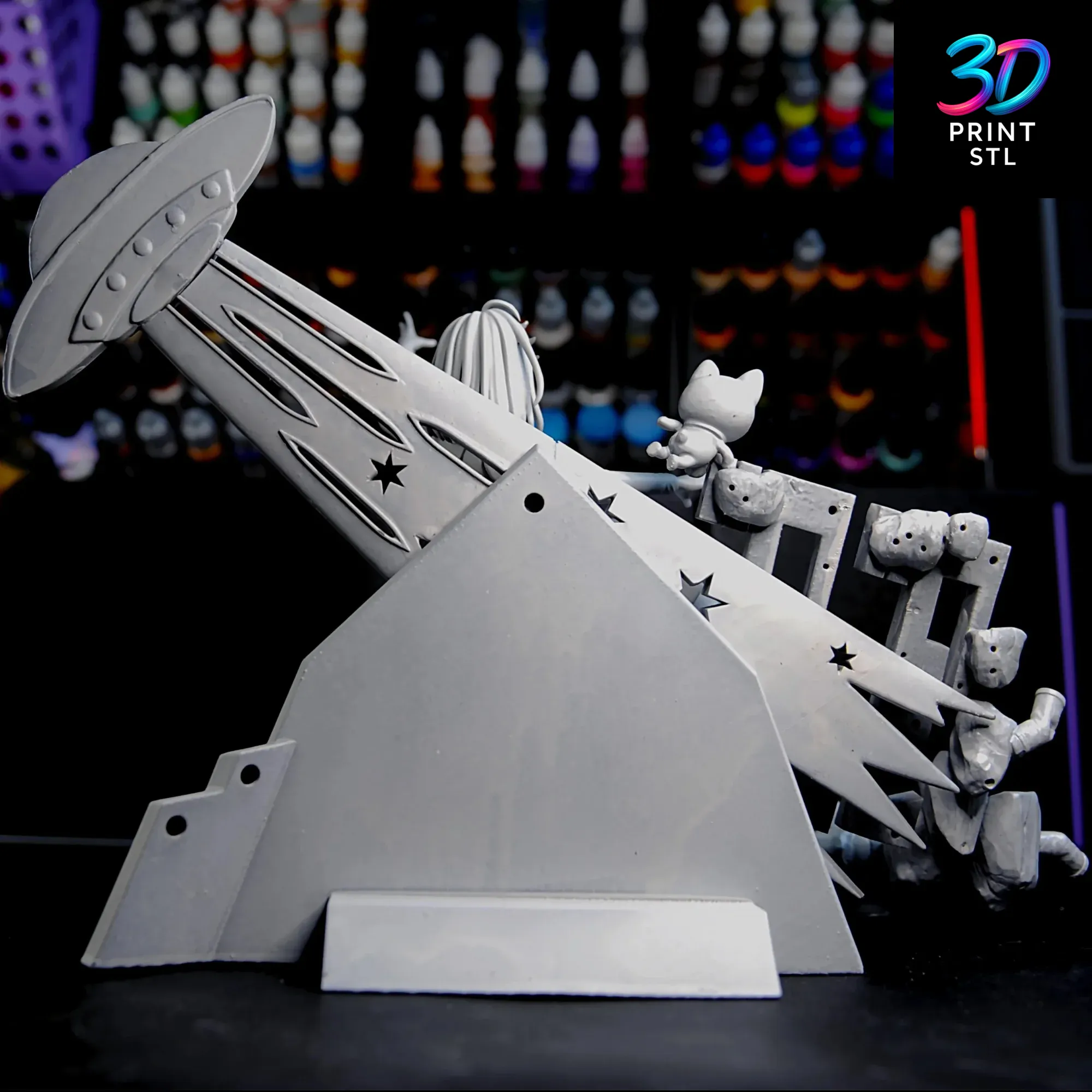 Momo Ayase Diorama Dan Da Dan | 3D Print File | STL - Image 8