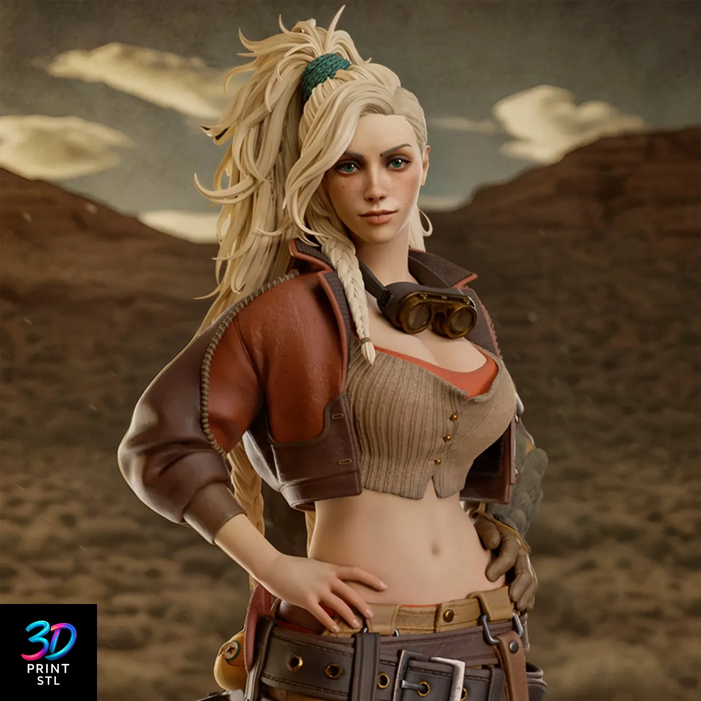 Gemma Figure Monster Hunter | 3D Print File | STL