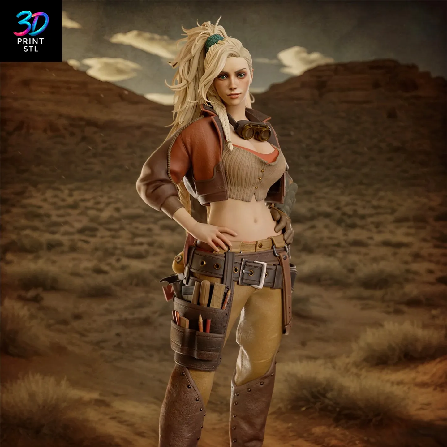 Gemma Figure Monster Hunter | 3D Print File | STL - Image 2