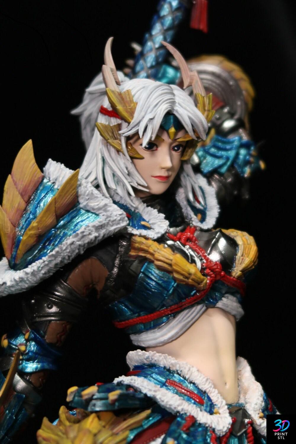 Monster Hunter Woman Figure Monster Hunter | 3D Print File | STL - Image 2