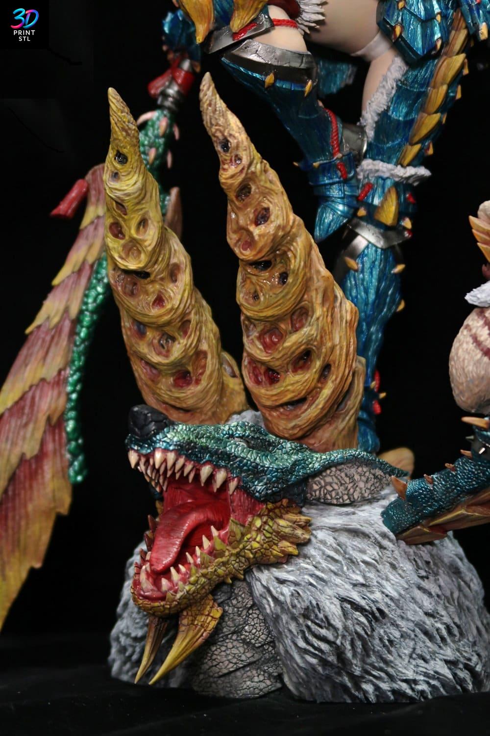 Monster Hunter Woman Figure Monster Hunter | 3D Print File | STL - Image 3