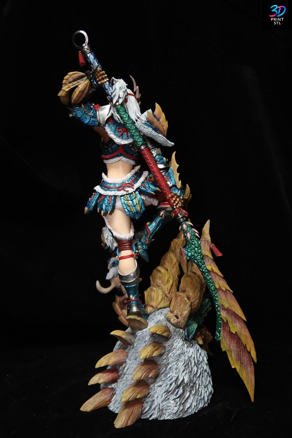 Monster Hunter Woman Figure Monster Hunter | 3D Print File | STL - Image 4
