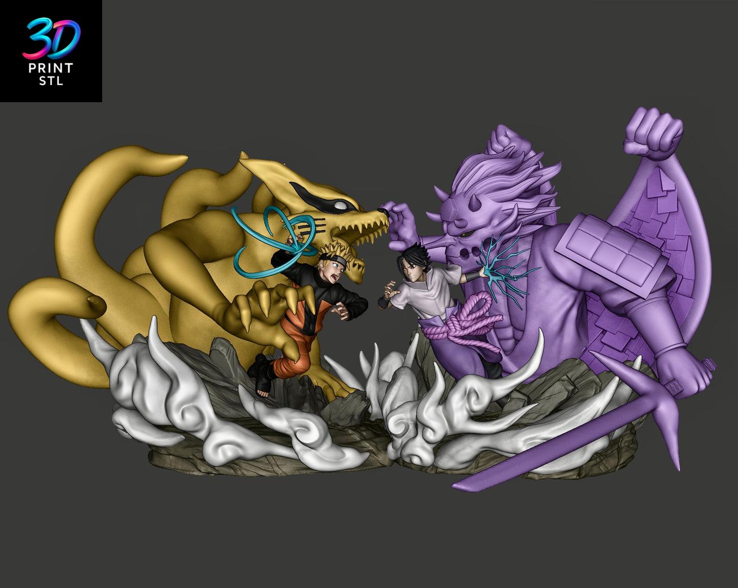 Naruto vs Sasuke Figure Naruto | STL for 3D Printers - Image 2