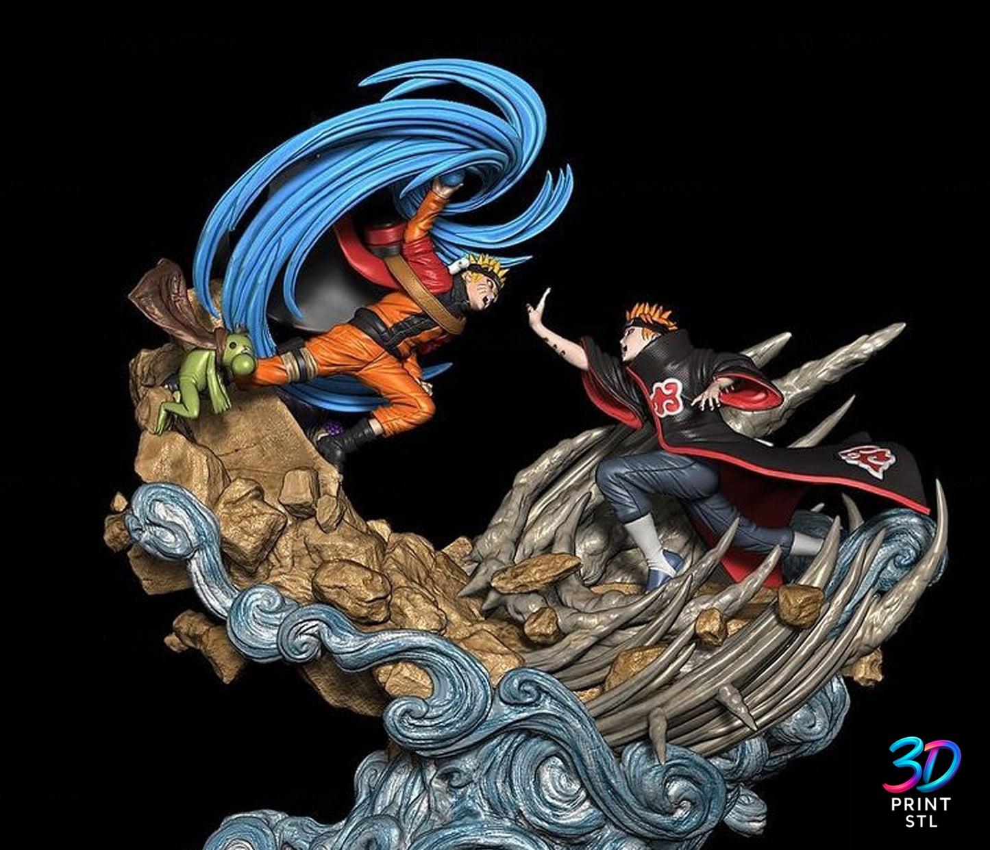 Naruto vs. Pain Figure Naruto Shippuden | STL for 3D Printers