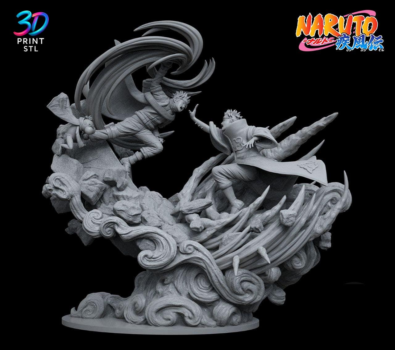 Naruto vs. Pain Figure Naruto Shippuden | STL for 3D Printers - Image 5