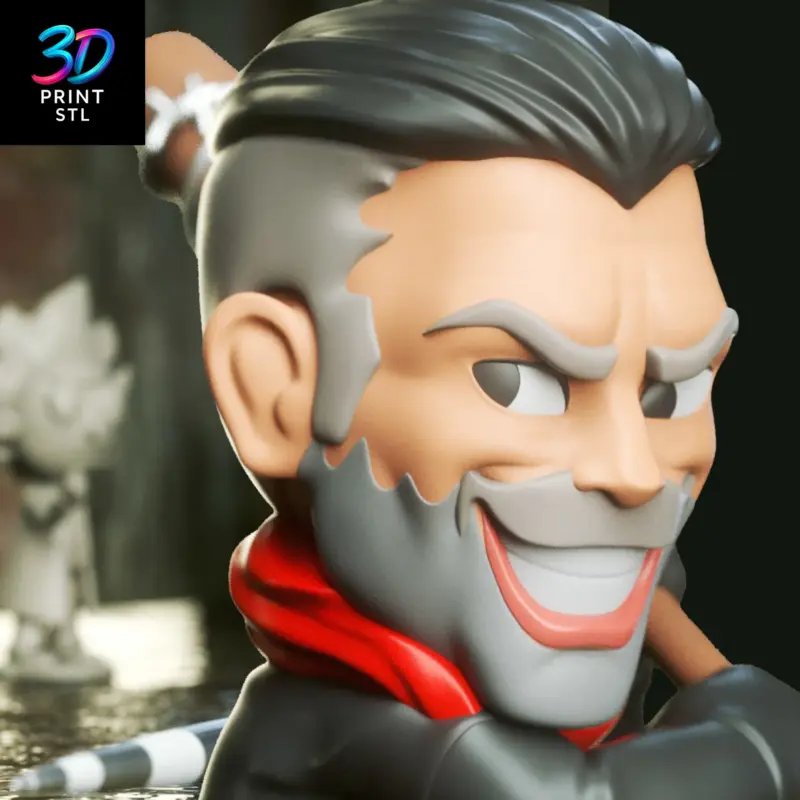 Negan Chibi The Walking Dead | STL for 3D Printers - Image 2