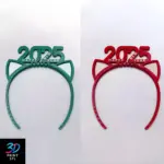 New Year 2025 Headband | STL for 3D Printers