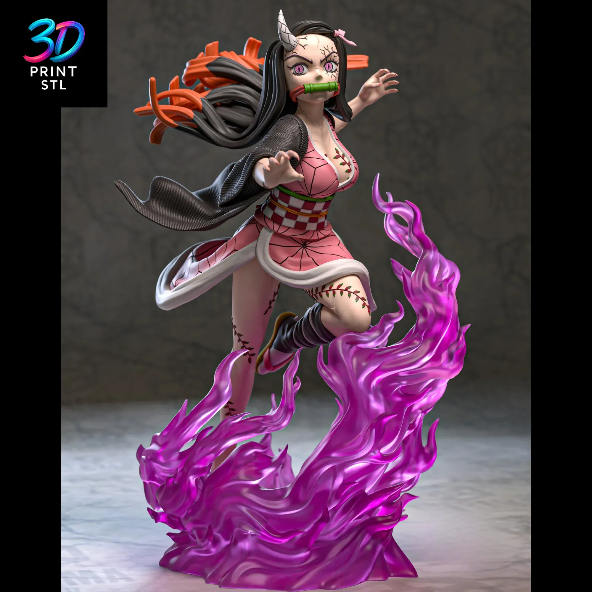 Nezuko Kamado Demon Form Demon Slayer | 3D Print File | STL
