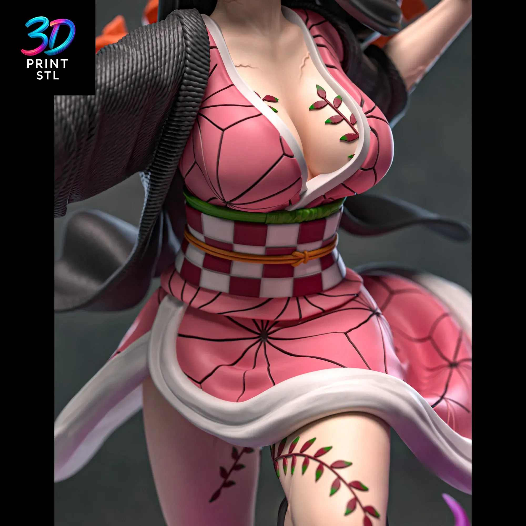 Nezuko Kamado Demon Form Demon Slayer | 3D Print File | STL - Image 5