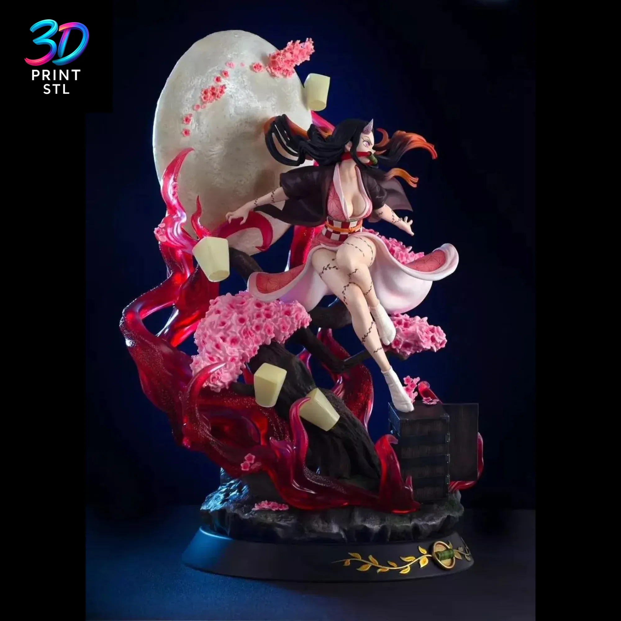 Nezuko Kamado Diorama Demon Slayer | 3D Print File | STL - Image 2