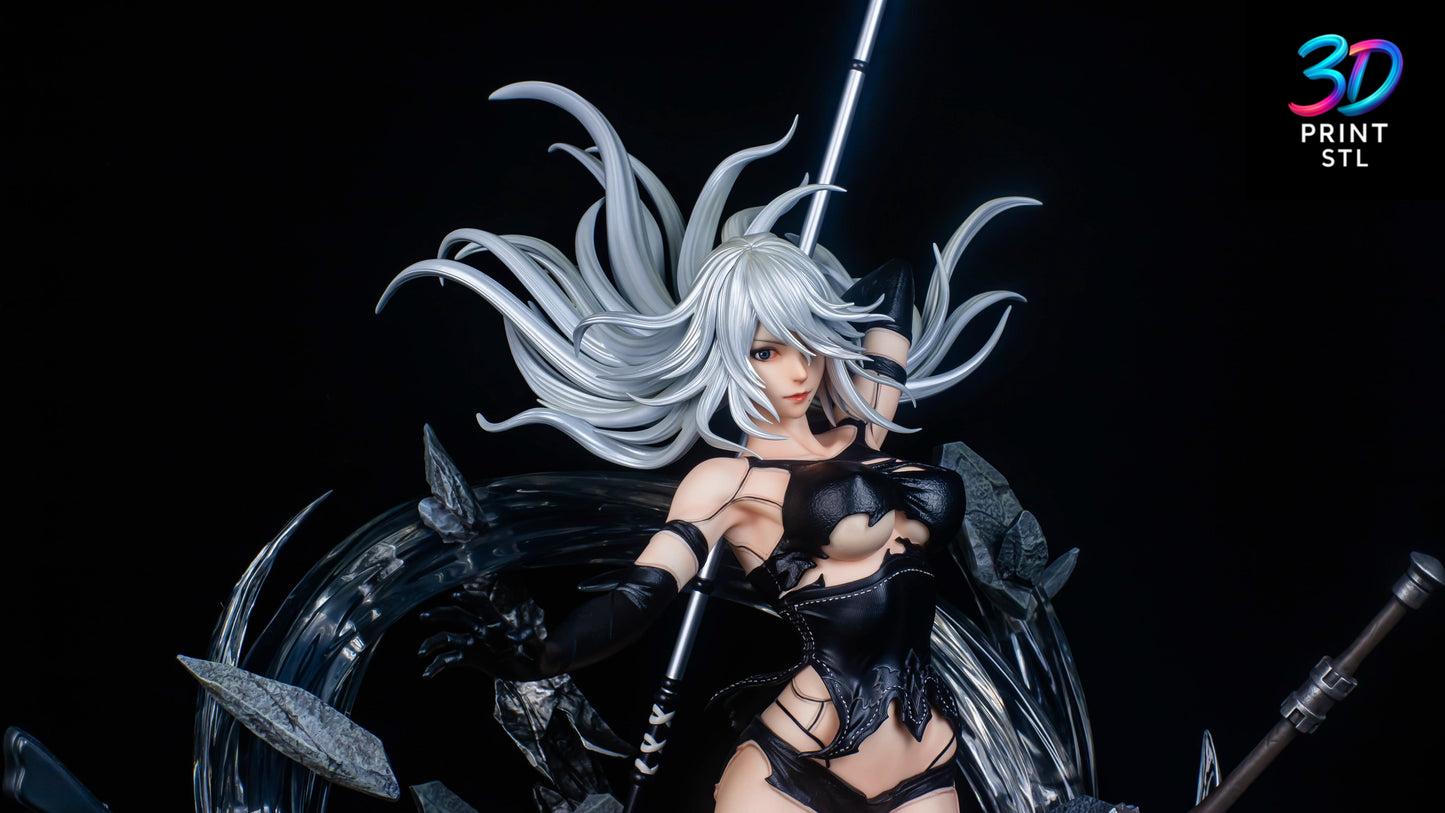 Nier Automata 2B Figure| 3D Print File | STL