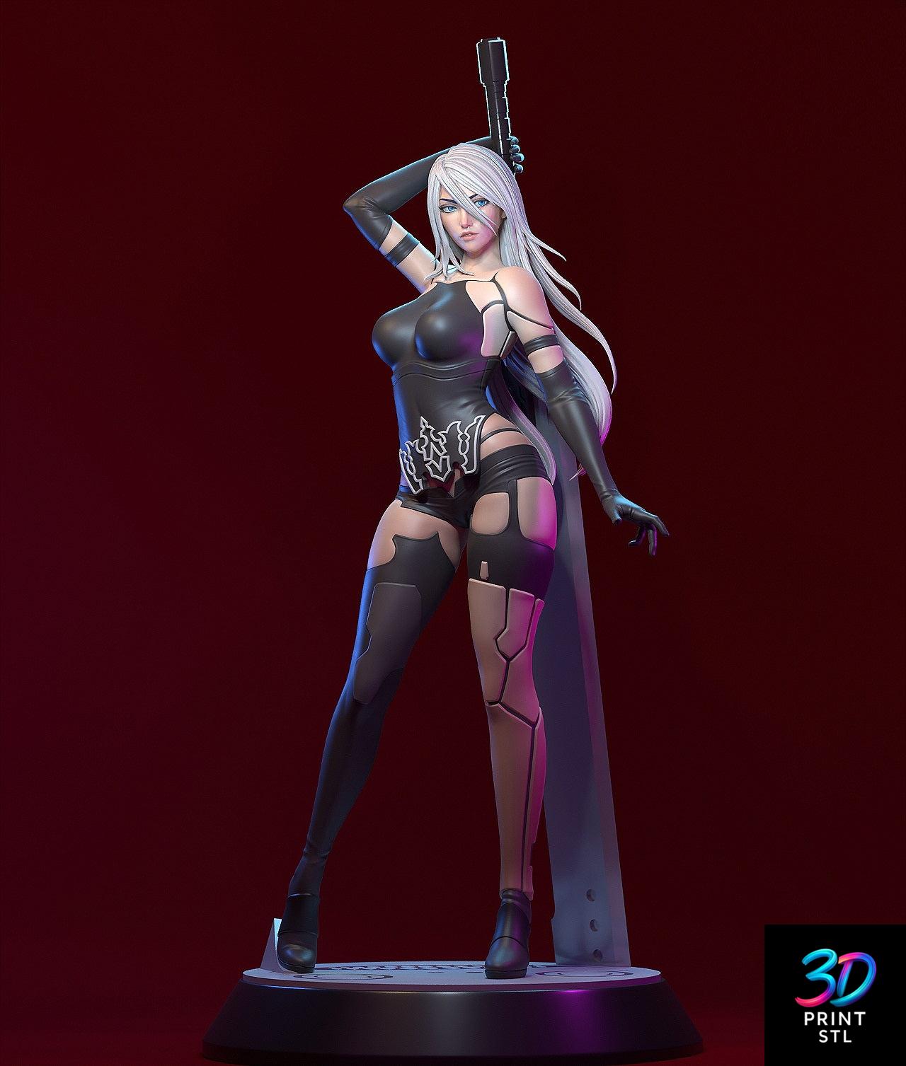 2B Girl Character Model – STL for 3D Printers