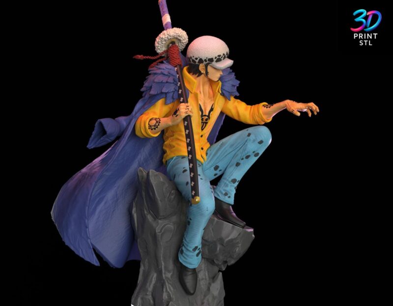 Trafalgar Law “Room” Technique Pose – One Piece 3D Print STL - Image 4