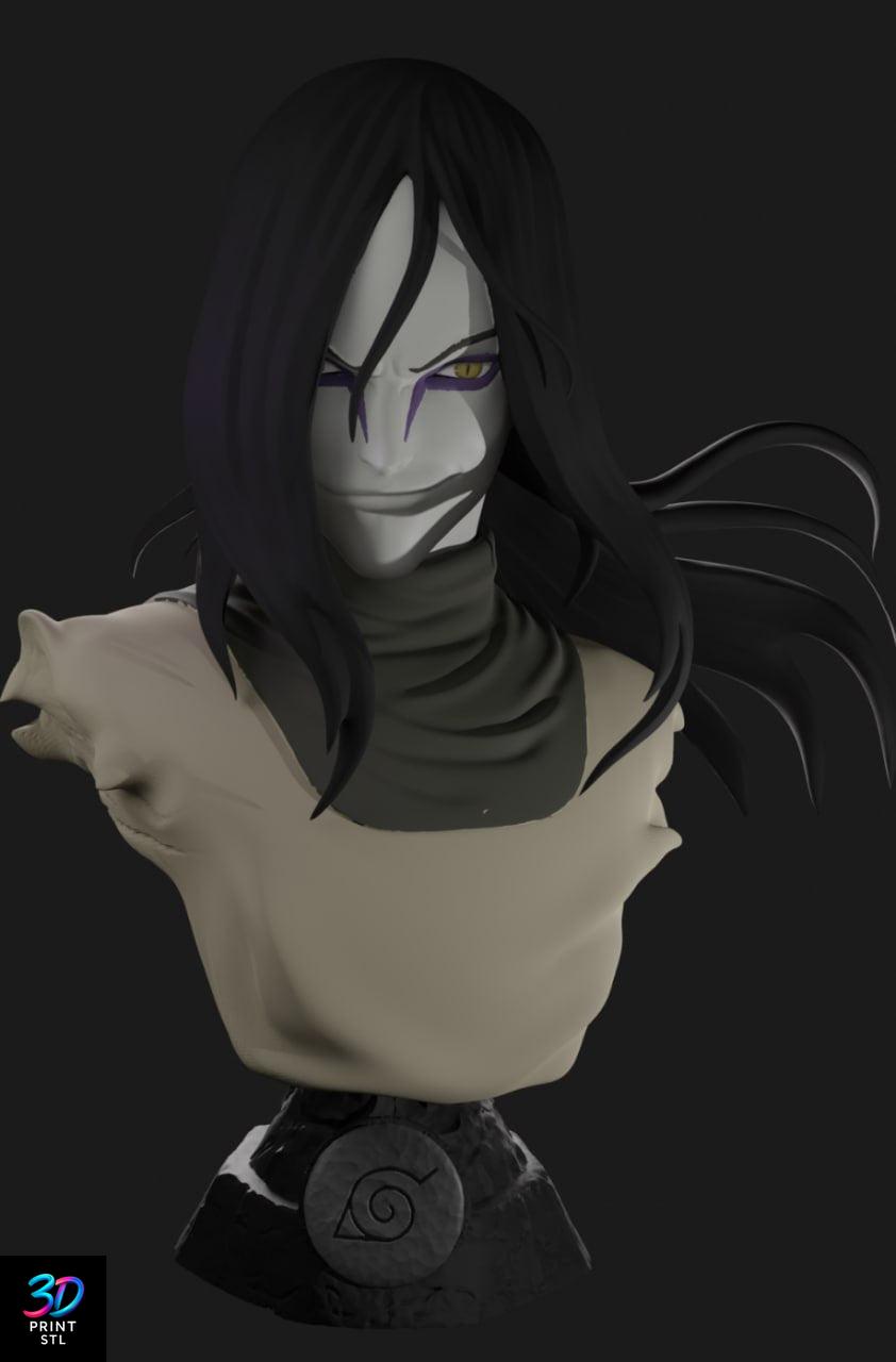 Orochimaru Bust Naruto | 3D Print File | STL