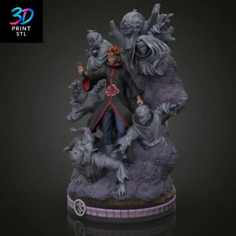 Pain & Six Paths Diorama Naruto Shippuden | STL for 3D Printers - Image 3