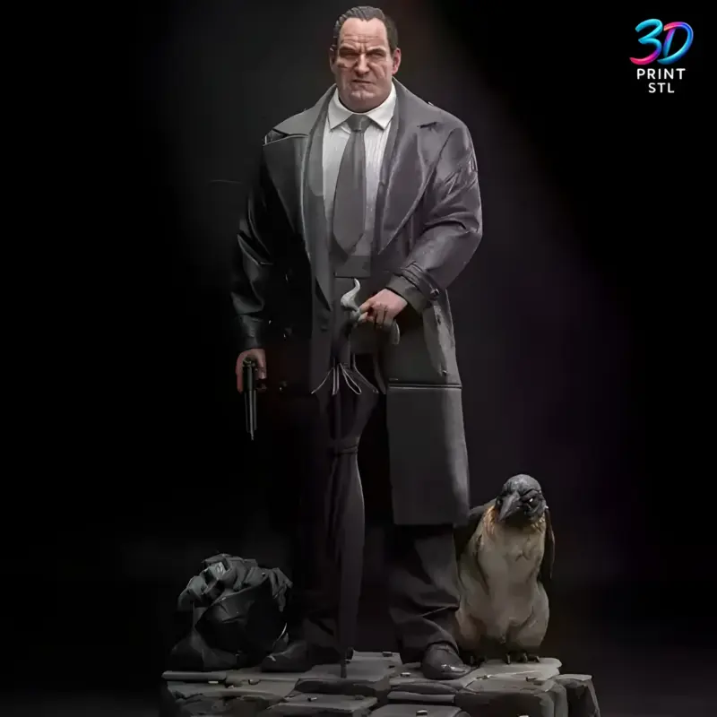 Penguin Bust | 3D Print File | STL - Image 2